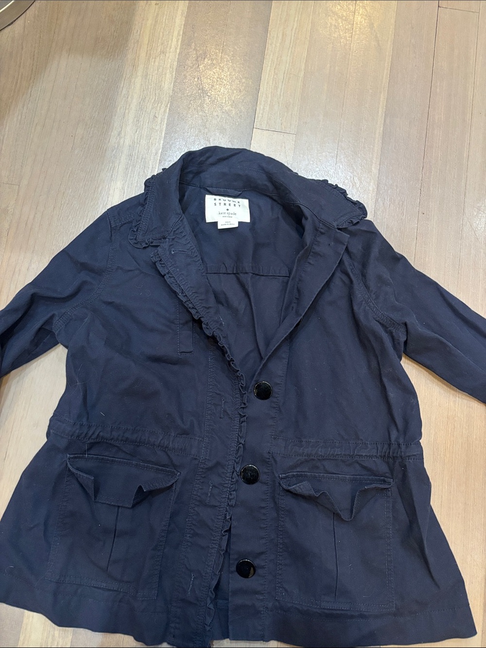 Kate Spade Navy Cotton Jacket